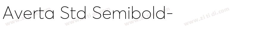 Averta Std Semibold字体转换